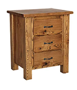 Frontier 3 Drawer Night Stand