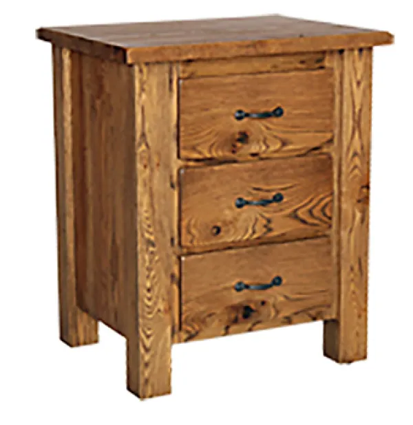 Frontier 3 Drawer Night Stand