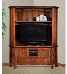 Artesa 3 Door 2 Drawer Corner TV Stand Hutch