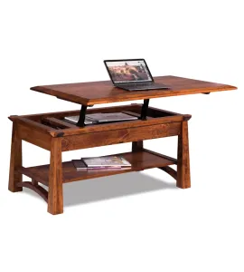 Artesa Open Lift Top Coffee Table with Counter Weight