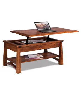 Artesa Open Lift Top Coffee Table with Counter Weight