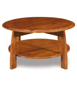 Boulder Creek 38" Round Solid Top Coffee Table