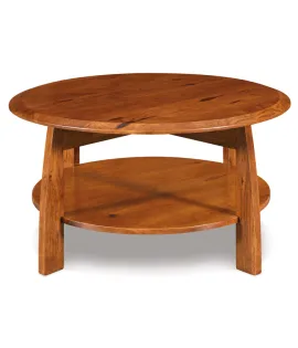Boulder Creek 38&quot; Round Solid Top Coffee Table