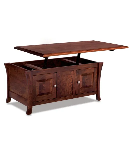 Ensenada Enclosed Lift Top Coffee Table with Doors