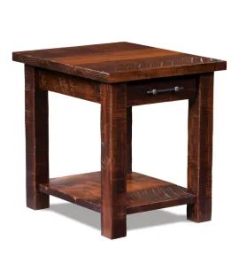 Houston Open End Table with Drawer and Shelf - QUICK SHIP