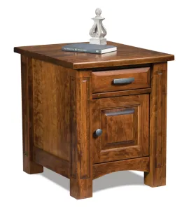 Lexington Enclosed End Table with Drawer and Door