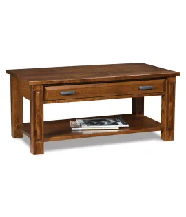Lexington Open Coffee Table with Drawer