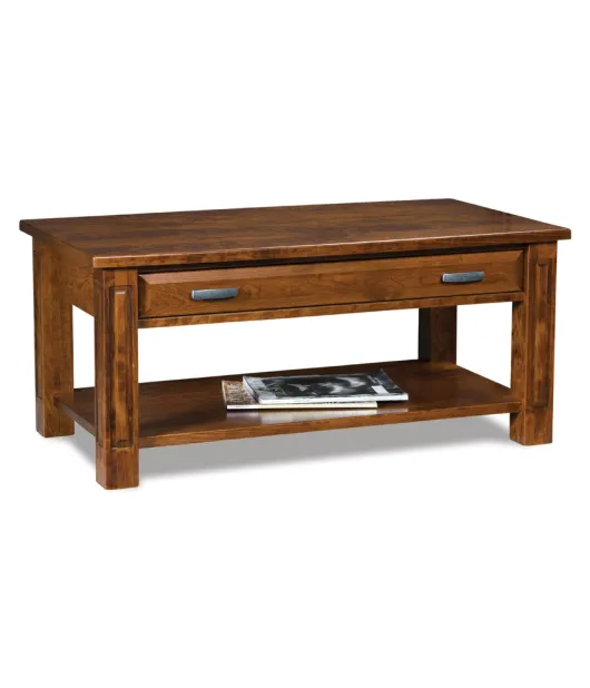 Lexington Open Coffee Table with Drawer