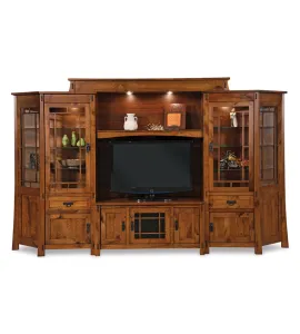 Modesto  6 Piece Wall Unit with Adjustable Bridge