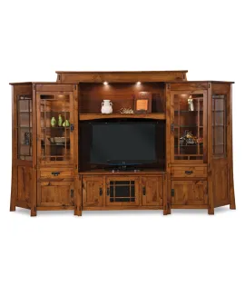 Modesto  6 Piece Wall Unit with Adjustable Bridge