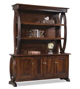 Saratoga  4 Door Backbar with Hutch Top