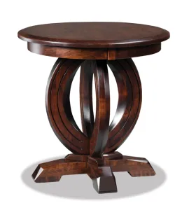 Saratoga 24" Round Solid Top End Table