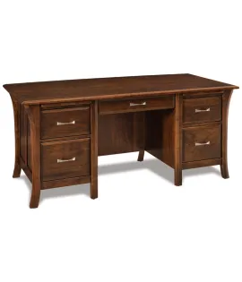 Ensenada 5 Drawer Executive Desk with Unfinished Back