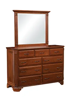 Georgian 9 Drawer Dresser