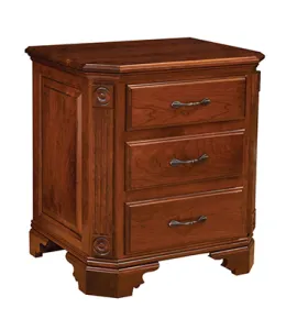 Georgian 3 Drawer Night Stand