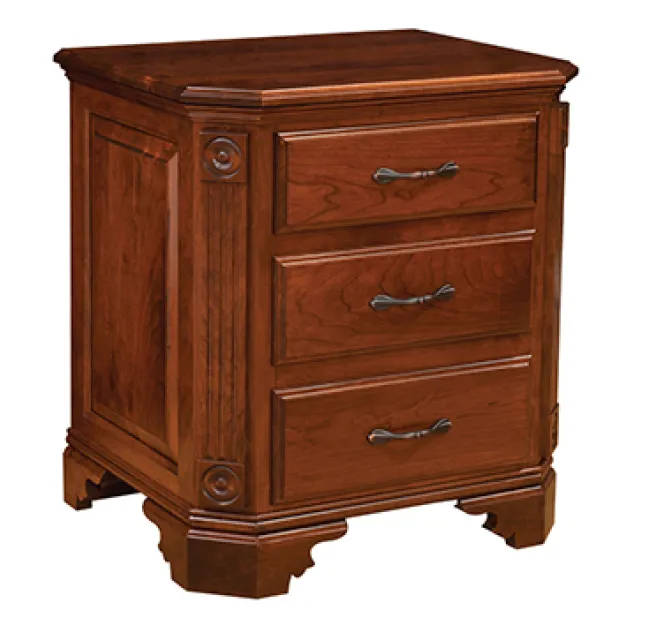 Georgian 3 Drawer Night Stand