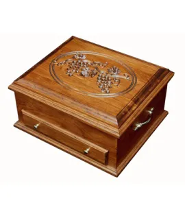 Engraved Lid Silverware Chest