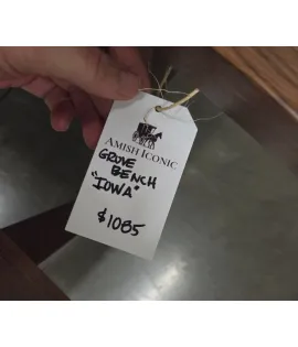 Grove Bench 60" Laser Engraved (Iowa 104 Logo) - QUICK SHIP