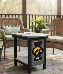 Poly Vinyl Iowa Hawkeye End Table - QUICK SHIP - 10% Off or Best Offer