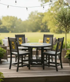 Poly Vinyl Iowa Hawkeye Bar Table - QUICK SHIP - 10% Off or Best Offer