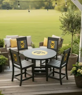 Poly Vinyl Iowa Hawkeye Bar Table - QUICK SHIP - 10% Off or Best Offer