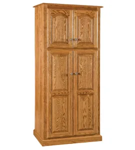 32" Lux Traditional 4-Door Pantry Cabinet