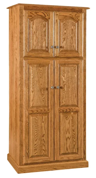 32" Lux Traditional 4-Door Pantry Cabinet