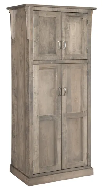32" Mission 4-Door Pantry Cabinet