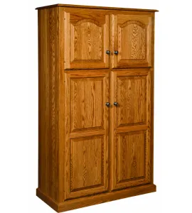 42" Lux Traditional 4-Door Pantry Cabinet