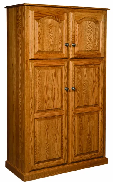 42" Lux Traditional 4-Door Pantry Cabinet