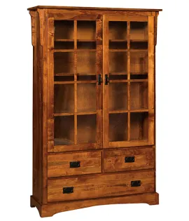 XLarge Mission Bookcase with Drawers