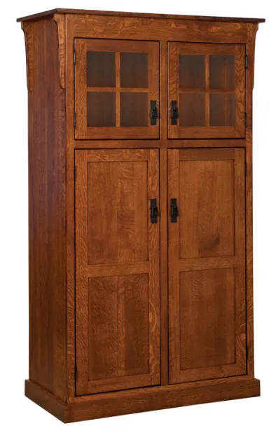 Heritage Mission 4-Door Pantry Cabinet