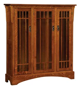 Midway Mission 3 Door Bookcase with 3 Sections