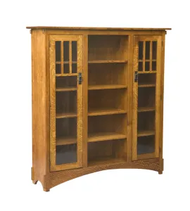 60" Deluxe Mission Bookcase with Doors