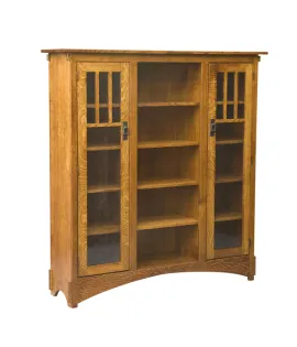 60&quot; Deluxe Mission Bookcase with Doors