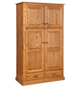 Traditional 4-Door Pantry Cabinet