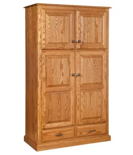 Traditional 4-Door Pantry Cabinet