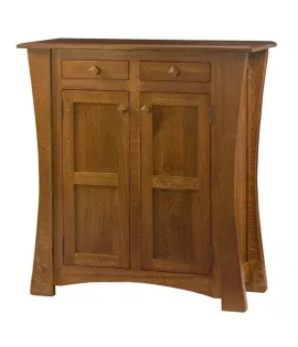 Arts &amp; Crafts with Reverse Panels Storage Cabinet
