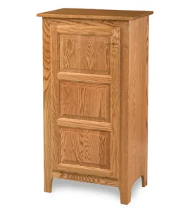 Classic Style 1-Door 3-Raised Panel Pie Safe