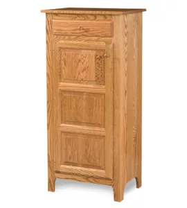 Classic Style 1-Door 3-Raised Panel with Drawer Pie Safe