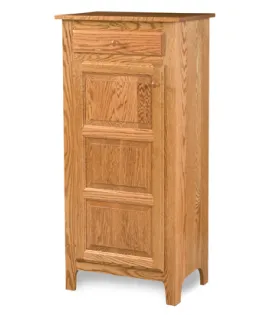 Classic Style 1-Door 3-Raised Panel with Drawer Pie Safe