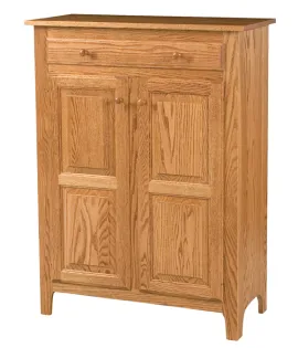 Classic Style 2-Door 2-Raised Panel with Drawer Pie Safe
