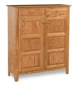 Classic Style 2-Door 3-Raised Panel with Drawer Pie Safe