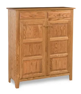Classic Style 2-Door 3-Raised Panel with Drawer Pie Safe