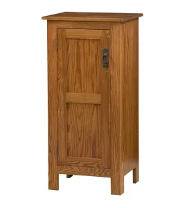 Mission Style 1-Door 2-Reverse Panel Pie Safe