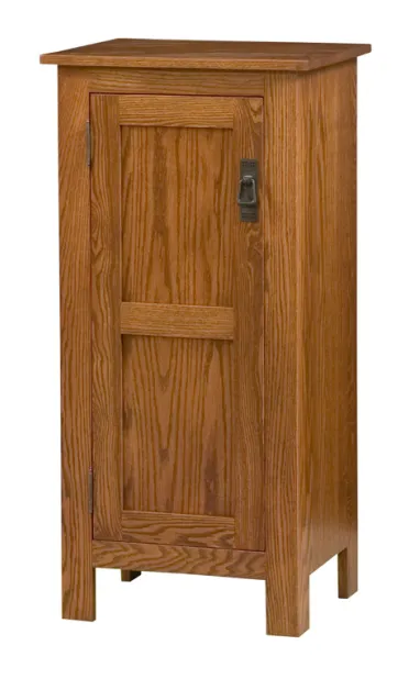 Mission Style 1-Door 2-Reverse Panel Pie Safe