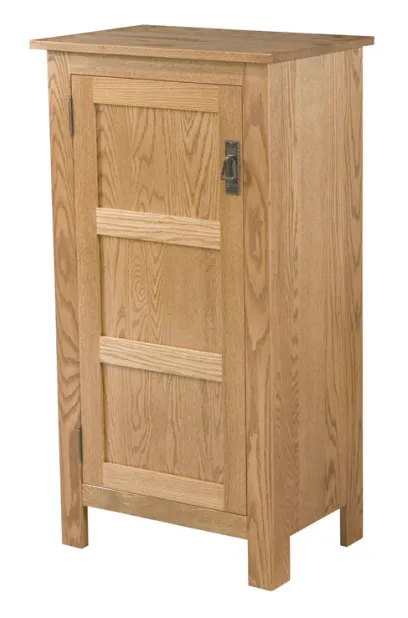 Mission Style 1-Door 3-Reverse Panel Pie Safe