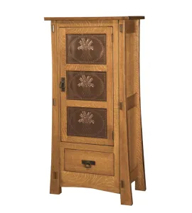 Modesto-1 with Copper Panels Storage Cabinet