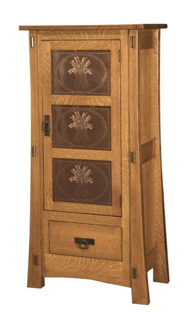 Modesto-1 with Copper Panels Storage Cabinet