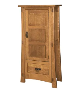 Modesto 1 Door 1 Drawer Storage Cabinet with Inset Panels